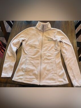 Columbia Lightweight Fleece Jacket Long Sleeve Pink Women’s Size Medium